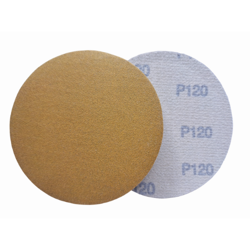 กระดาษทรายกลมหลังสักหลาด Y501 Zebra Gold Sanding Disc